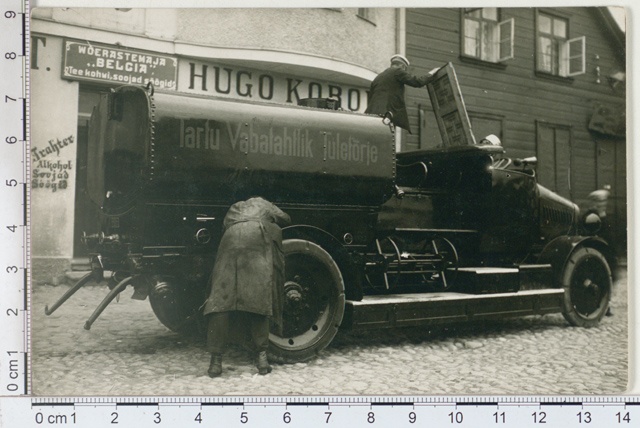 Tartu Voluntary Fire Antique Water Car, for their 60th anniversary in 1924