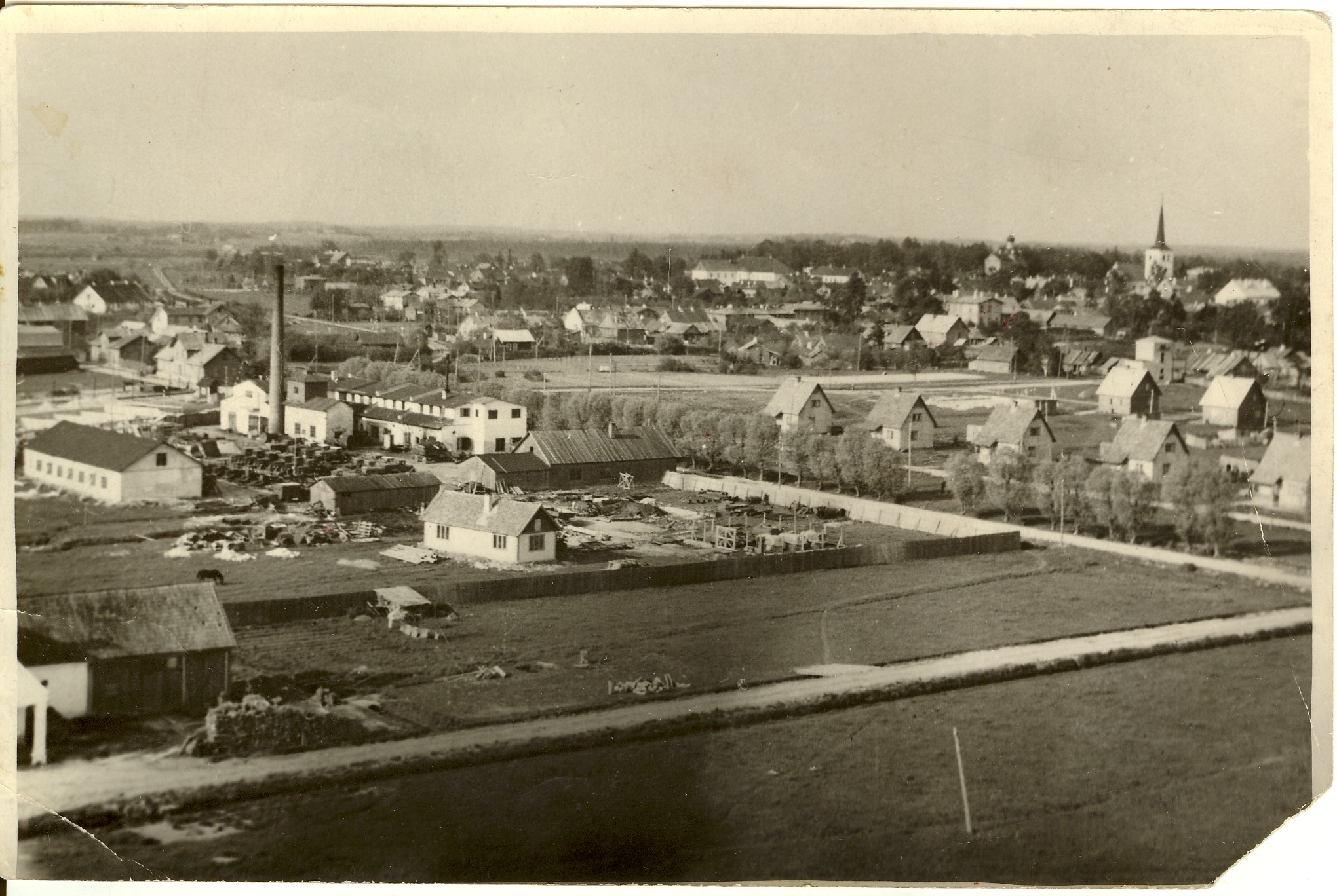 foto, vaade Paide linna Tööstuse - Ajapaik