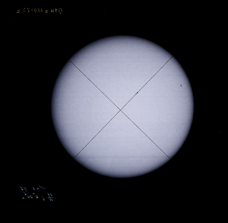 Päikese pildistus N. 43
19.06.1897, 0h43m2