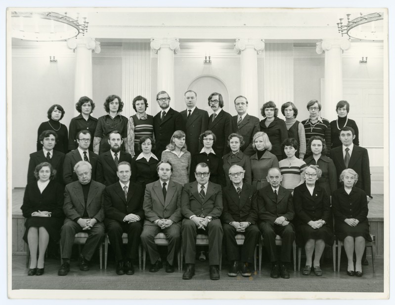 Filoloogiateaduskonna töötajad 1980. a