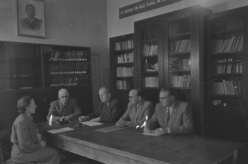 Pedagoogikakateedri nõupidamine Tartu ülikoolis 1952. a.