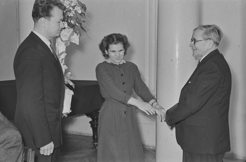 Tartu ülikooli professori Feliks Lepa pensionile saatmine. 01. märts 1960. a.