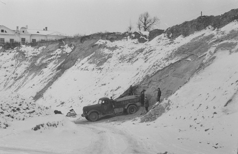 Tartu ülikooli staadioni ehitus. Sügis 1956. a.