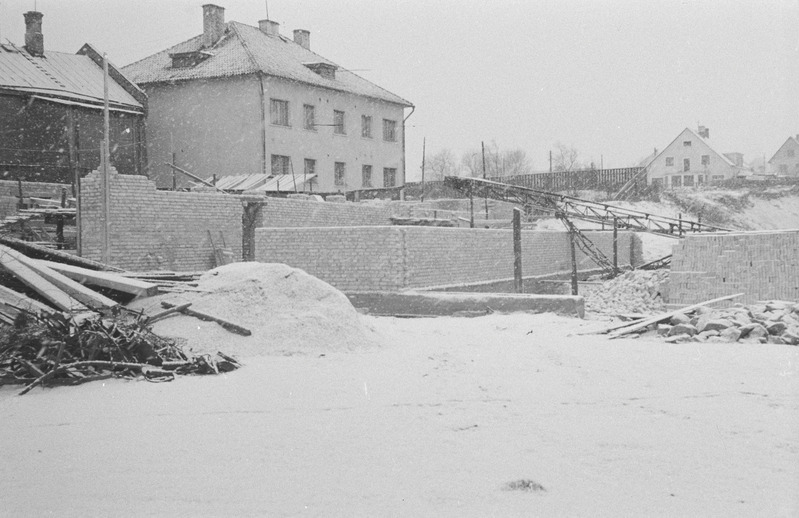 Tartu ülikooli staadioni ehitus. Sügis 1956. a.