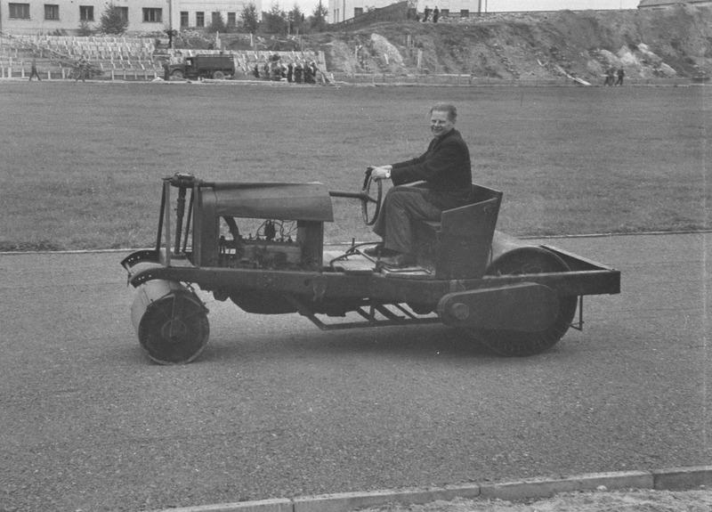 Tartu ülikooli staadioni ehitus. 6. september 1957. a.