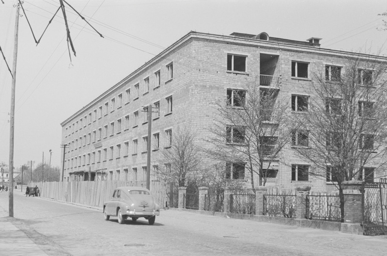 Tartu ülikooli Pälsoni t. ühiselamu ehitus. 06. mai 1959. a.