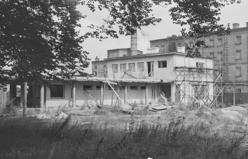 Tartu ülikooli siseujula ehitus Tähtvere pargi juures. 25. september 1959. a.