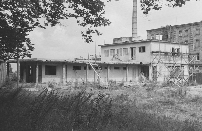 Tartu ülikooli siseujula ehitus Tähtvere pargi juures. 25. september 1959. a.