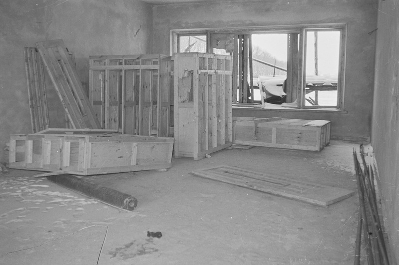 Tartu ülikooli siseujula ehitus Tähtvere pargi juures. 29. oktoober 1963. a.