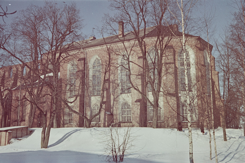 Tartu ülikooli teaduslik raamatukogu. Välisvaated. Veebruar 1958. a.