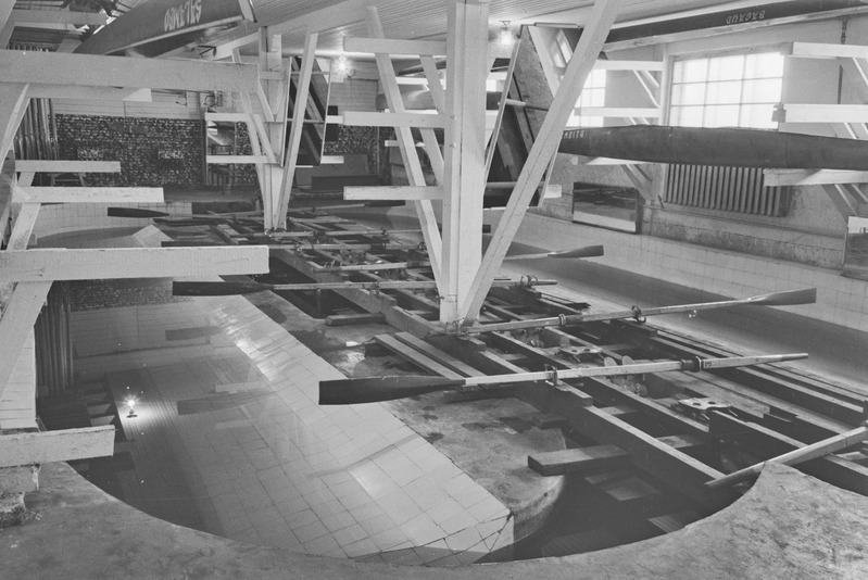 Tartu ülikooli paadisadam. 6. aprill 1959. a.