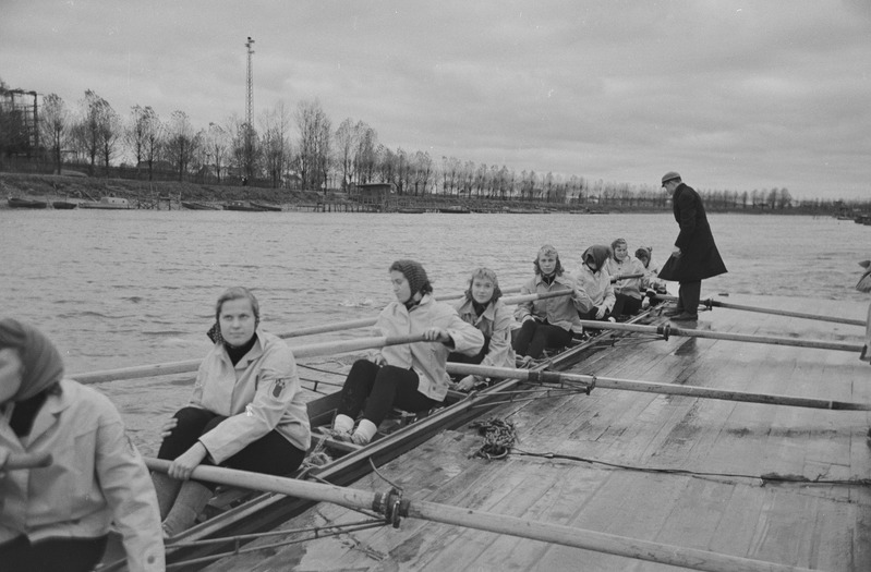 Sügisregatt Emajõel. 2. november 1958. a.