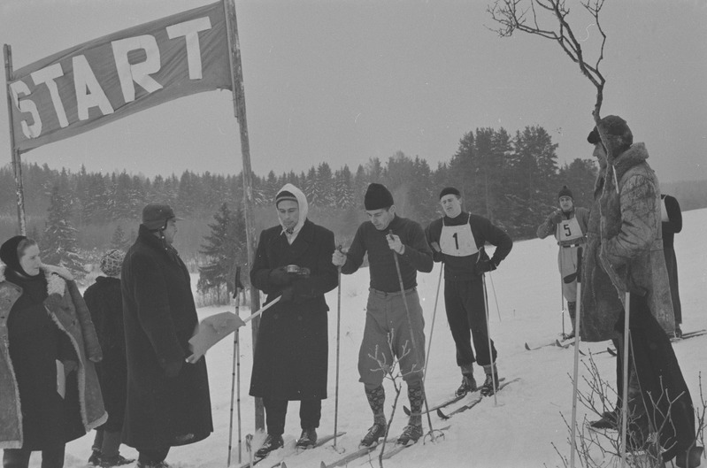 Suusavõistlused Otepääl, Käärikul. Veebruar 1958. a.