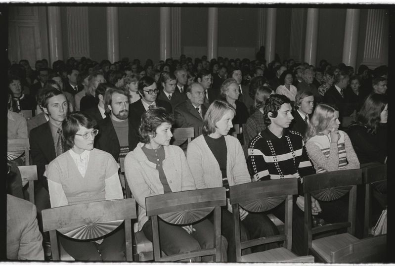 Tartu ülikooli arstiteaduskonna päev ülikooli aulas. 15. oktoober 1976. a.