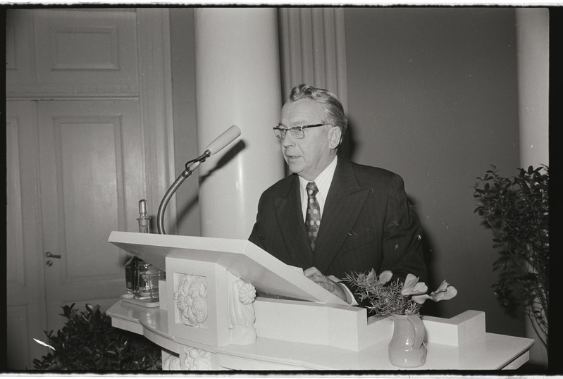 Tartu ülikooli arstiteaduskonna päev ülikooli aulas. 15. oktoober 1976. a.