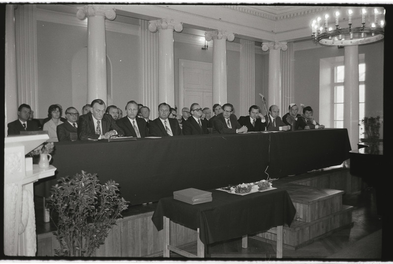 Tartu ülikooli arstiteaduskonna päev ülikooli aulas. 15. oktoober 1976. a.