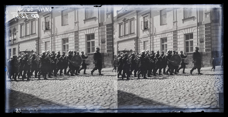Sõjaväe orkester reaalkooli juures 1900.a.