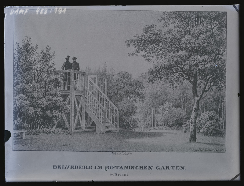 Belvedere im Botanischen Garten in Dorpat