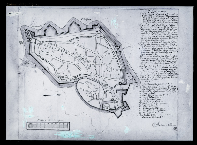Tallinn. Toompea. Plaan Stockholmi sõjaarhiivist