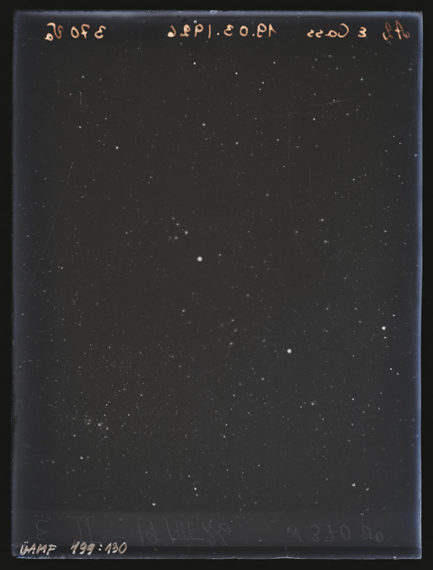Ülesvõte Kassiopeia (Cassiopeia) tähtkujust. A2 e Cass 19.03.1926 370 Va