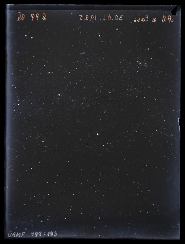 Ülesvõte Kassiopeia tähtkujust. A2 e Cass 30.03.1925 299 Va