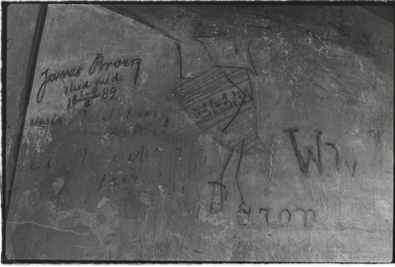 Tartu ülikooli peahoone kartseri seina joonised. Juuni 1977. a.