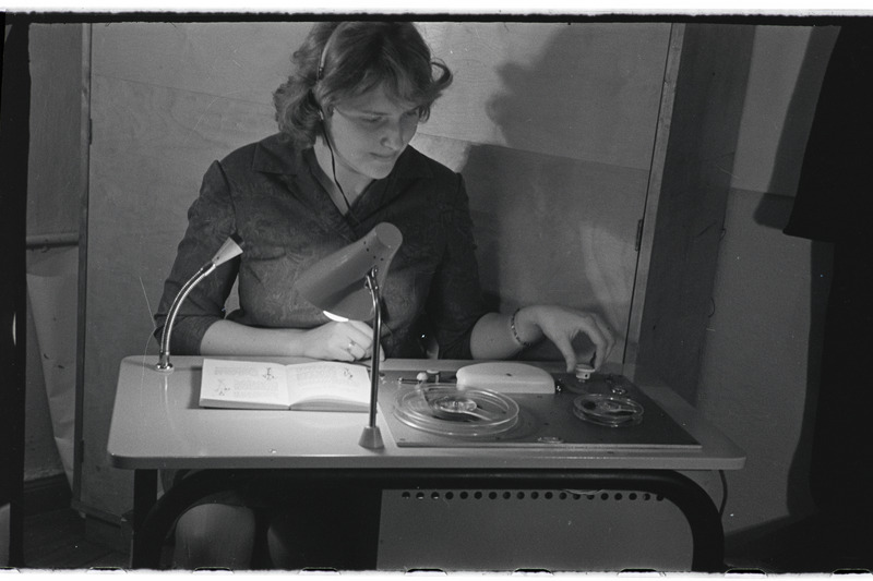 Tartu ülikooli raadiostuudios 1968. a.