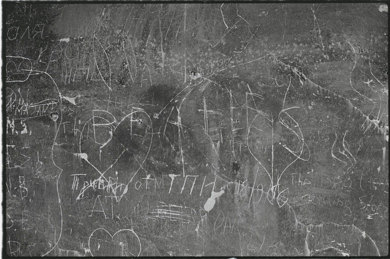 Tartu ülikooli peahoone kartseri seina joonised. Juuni 1977. a.