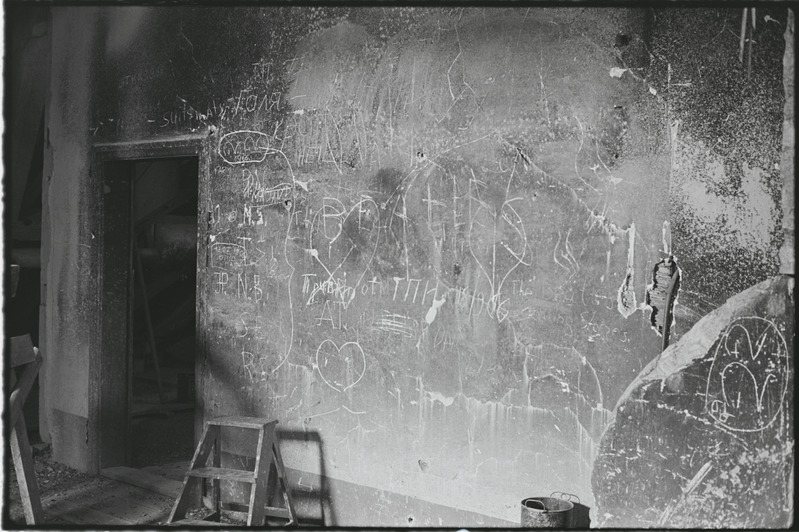 Tartu ülikooli peahoone kartseri seina joonised. Juuni 1977. a.