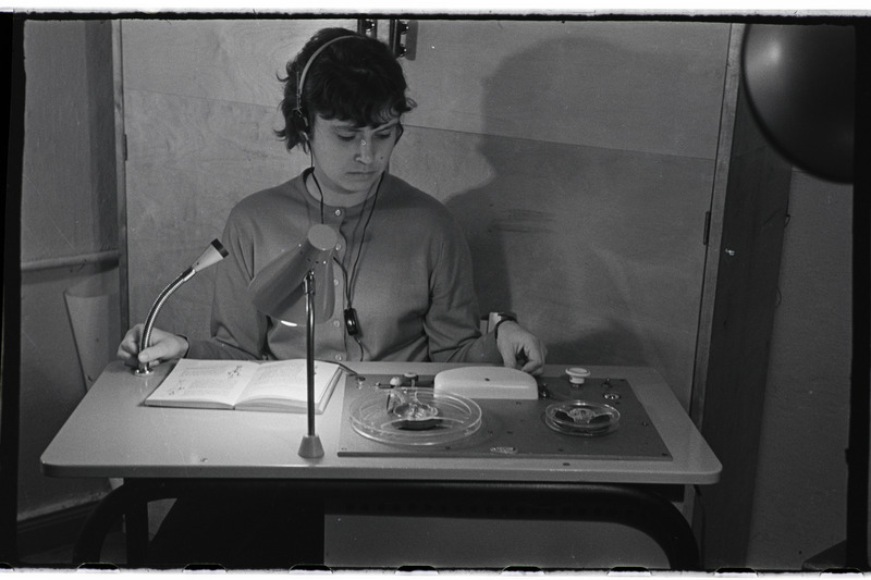 Tartu ülikooli raadiostuudios 1968. a.