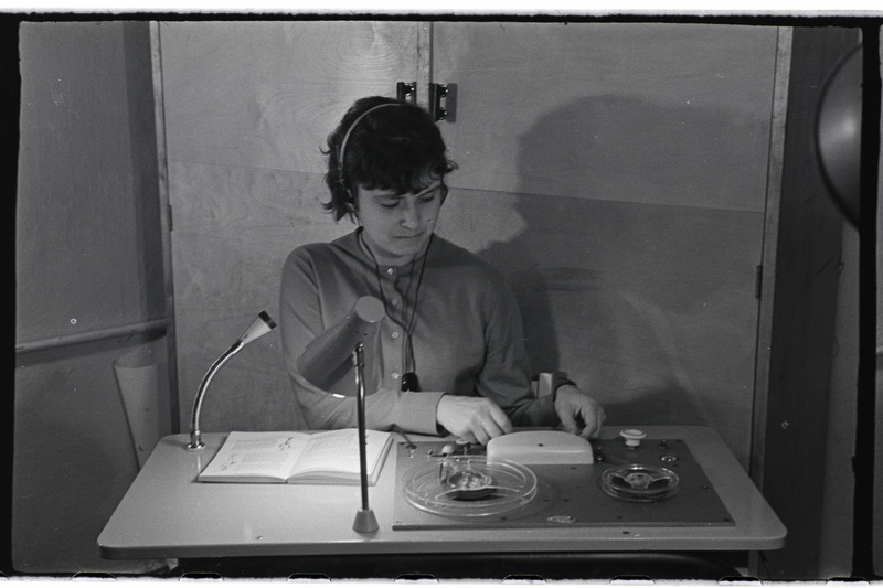 Tartu ülikooli raadiostuudios 1968. a.
