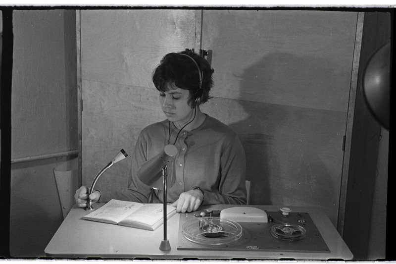 Tartu ülikooli raadiostuudios 1968. a.