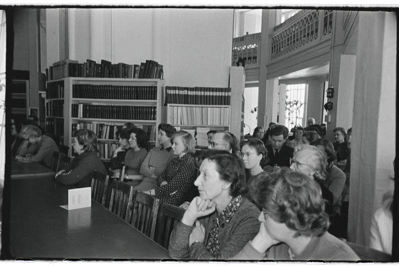 Tartu ülikooli teadusliku raamatukogu konverents 1965. a. Teaduslikus raamatukogus ja Õpetatud Nõukogu saalis