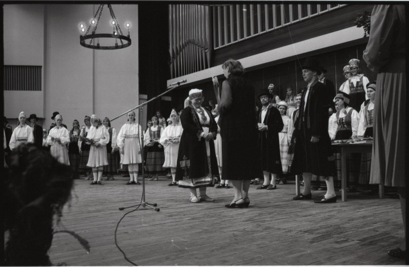 Helju Mikkeli loomingu õhtu "Vanemuise" kontserdisaalis. 16. märts 1985. a.