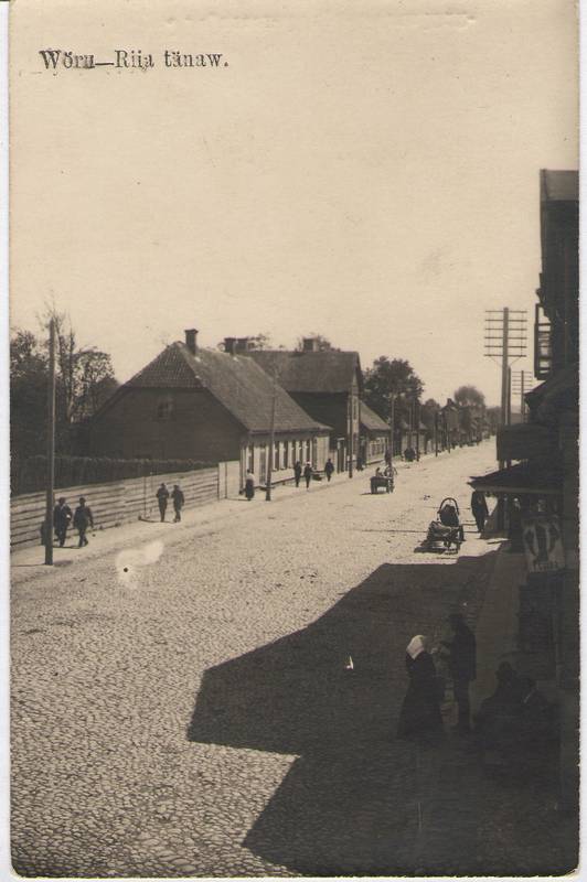 Foto. Võru Riia tänav, 1922.