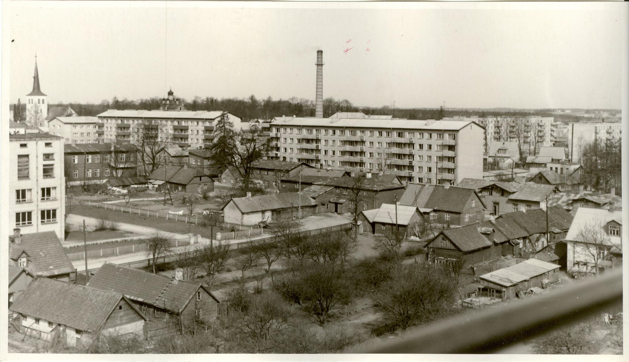 foto, Paide Aiavilja tänav 1960-ndatel a.