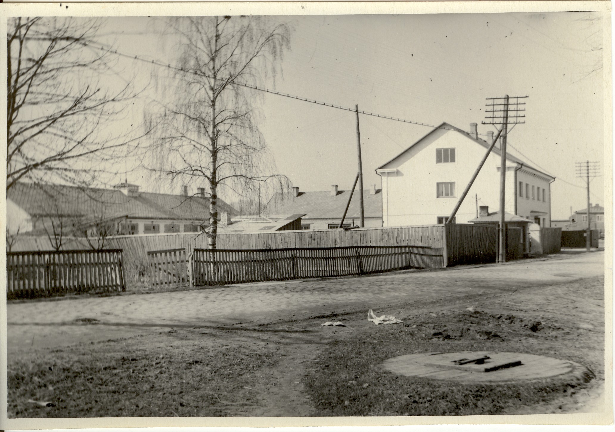 foto, Paide Rajoonidevahelise Ehituskontori  1951.a. valminud peahoone