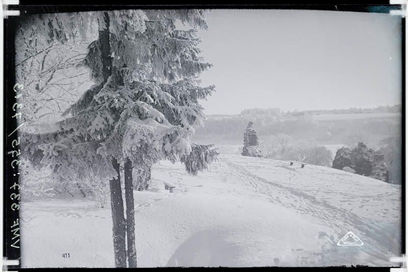 fotonegatiiv, Viljandi, II Kirsimägi, järvepoolne osa talvel