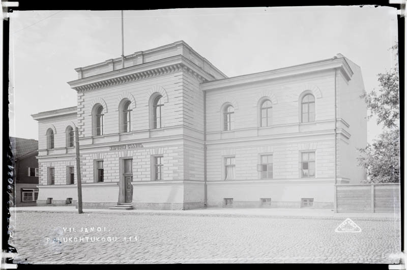 fotonegatiiv, Viljandi, Posti tänav, kohtuhoone, u 1915