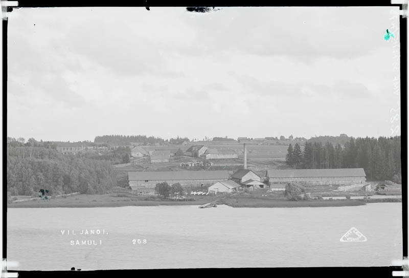 fotonegatiiv, Viljandi, Sammuli tellisetehas ümbrusega