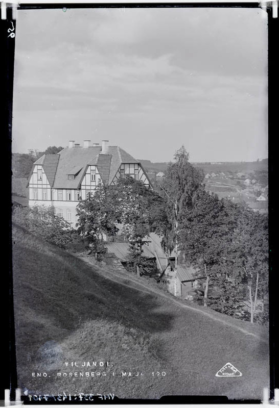fotonegatiiv, Viljandi, A. Rosenbergi maja ümbrusega