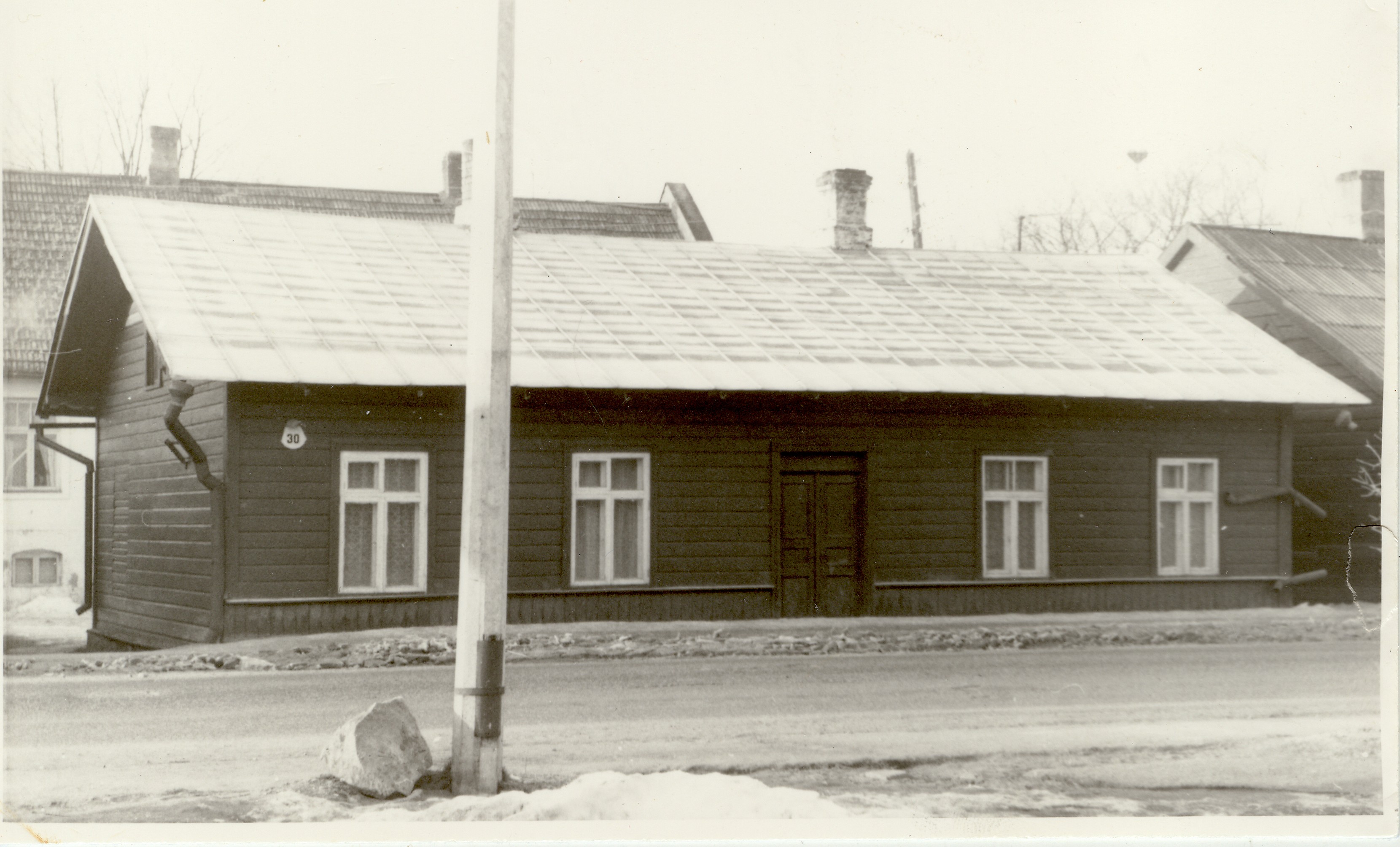 foto, Paide Pärnu tänav 1986.a.