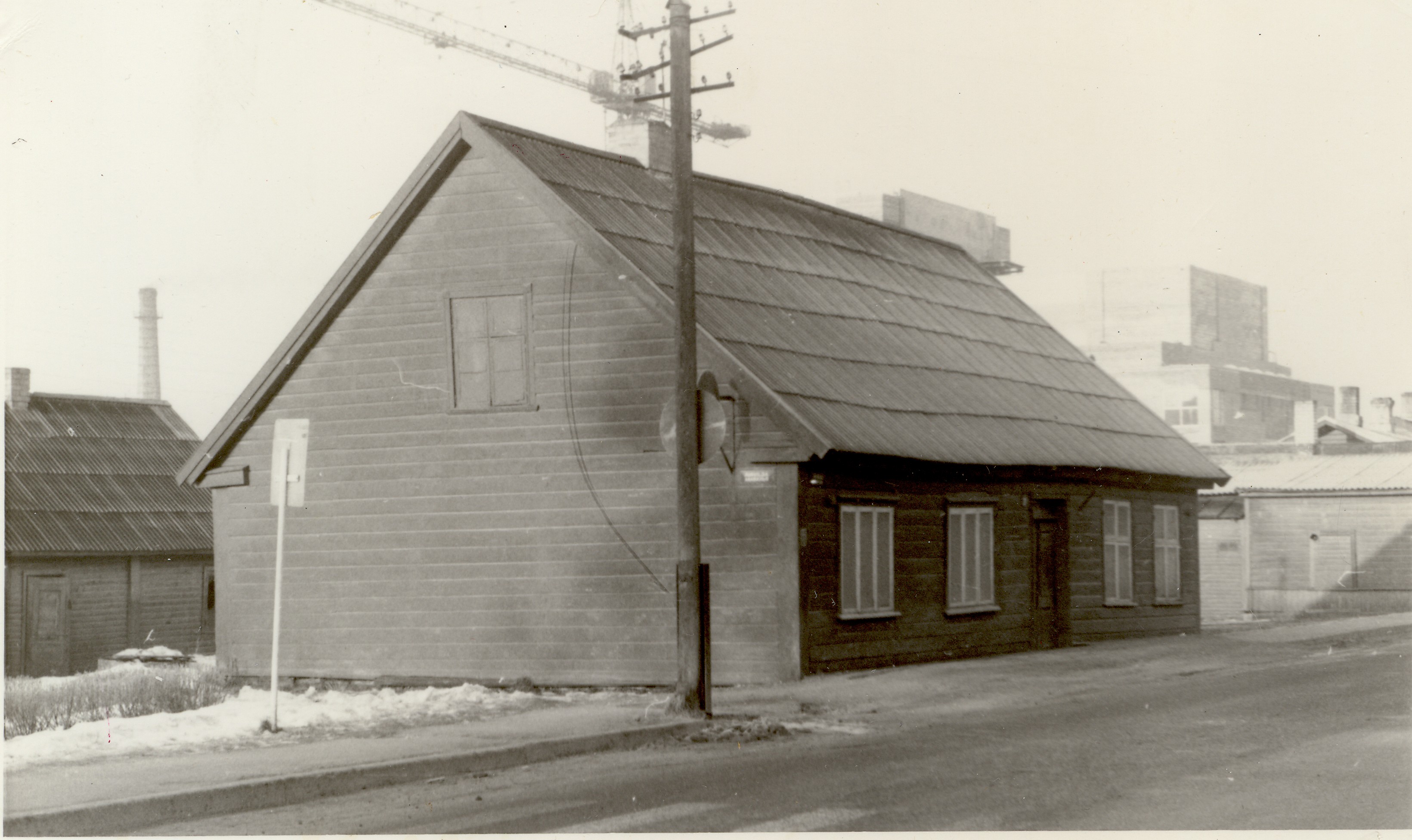 foto, Paide Pärnu tänav 1986.a.