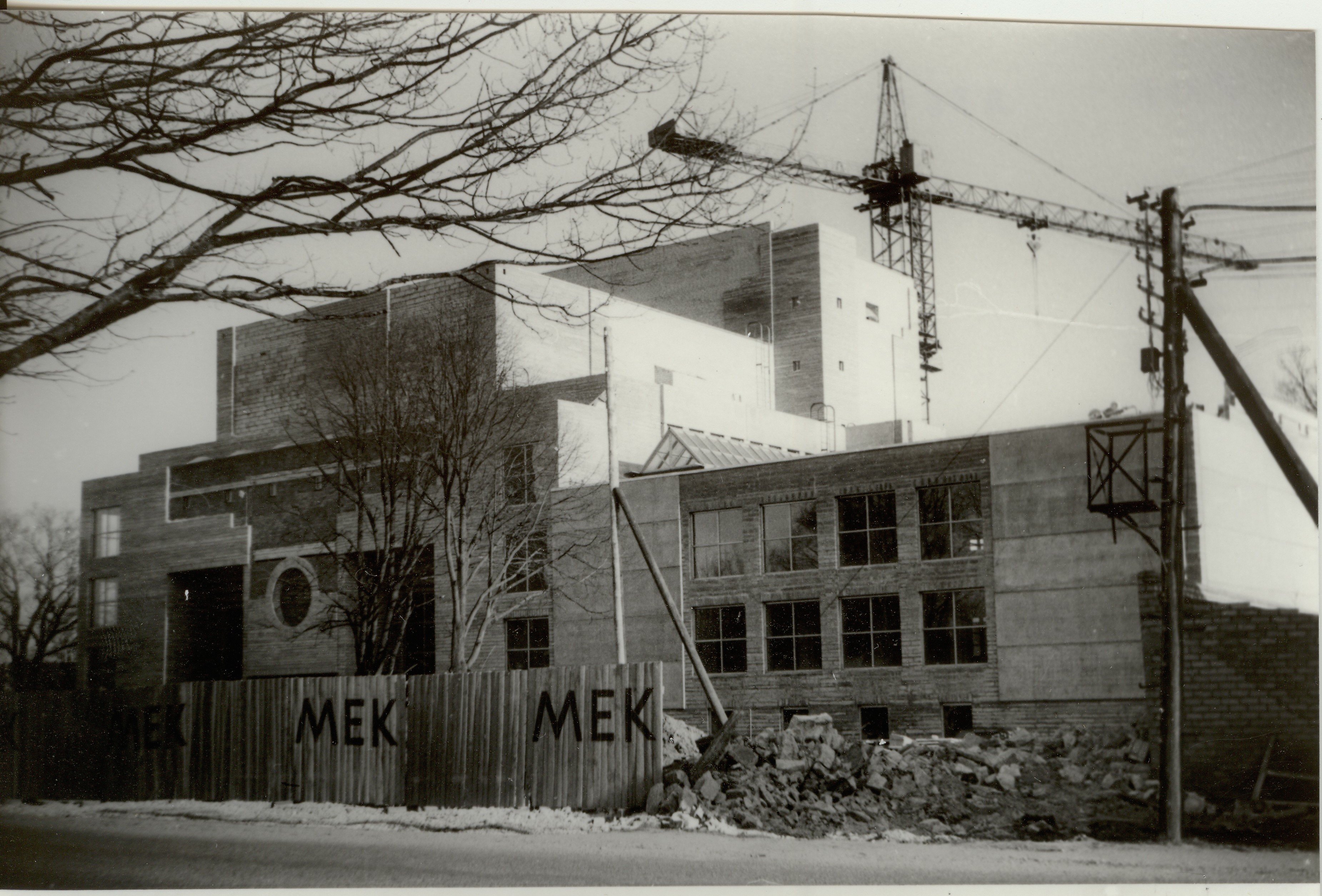 foto ja negatiiv Paide uue kultuurimaja ehitus 1987
