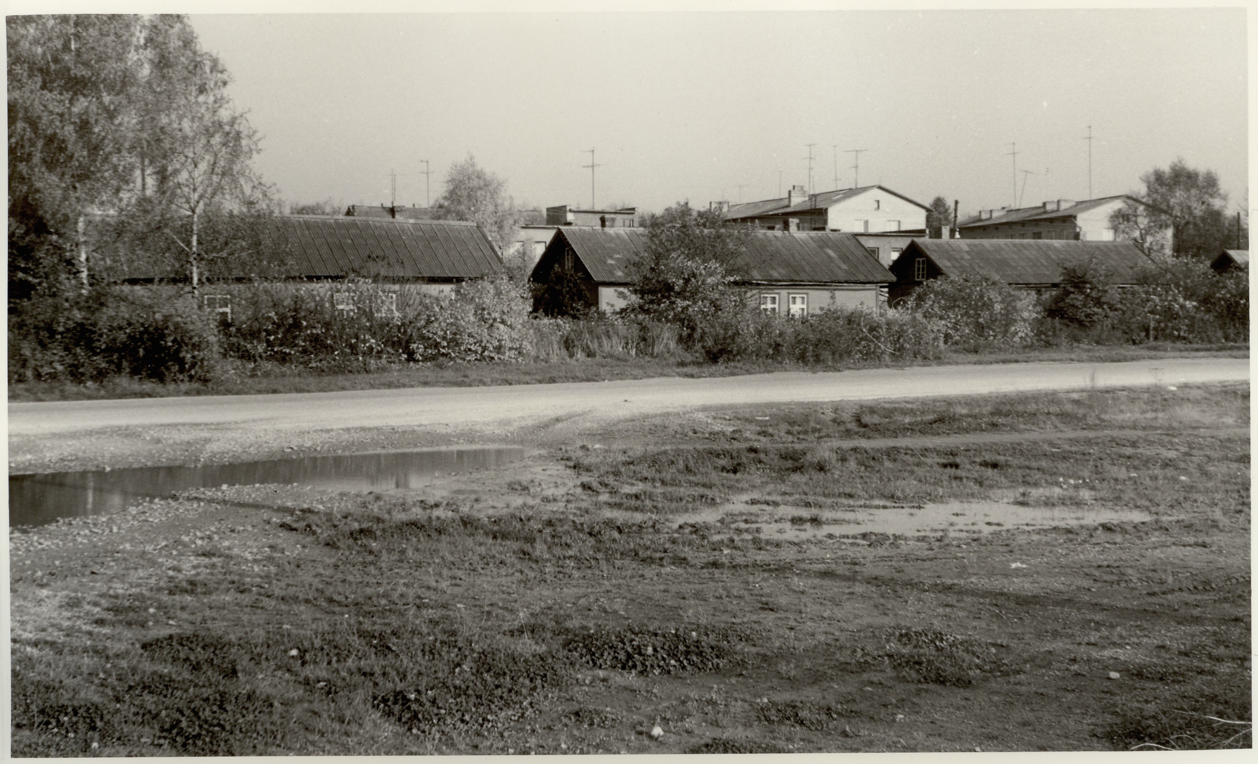 foto, Paide RTK endised elamud Pärnu tn. 04.10.1984.a.