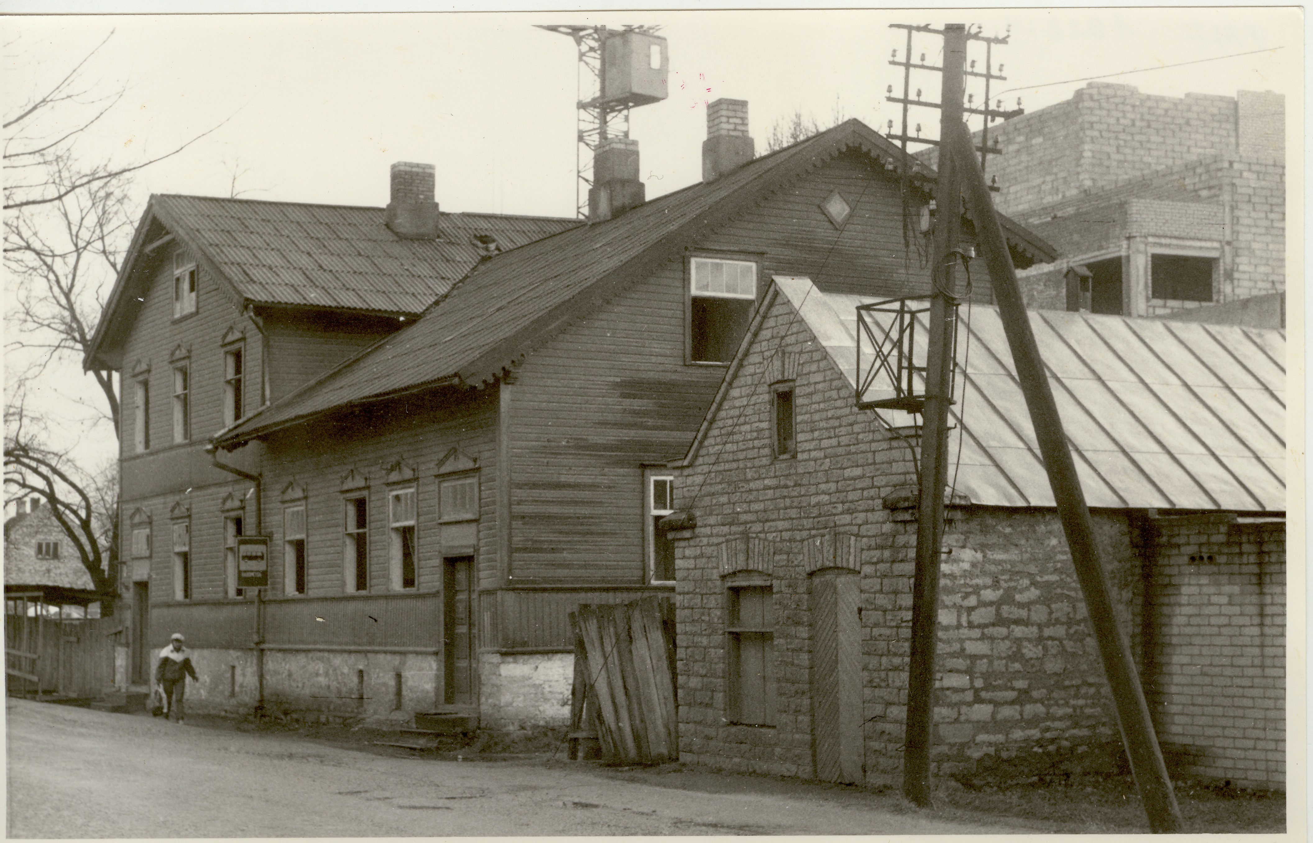 foto, Paide Pärnu tänav 1986.a.