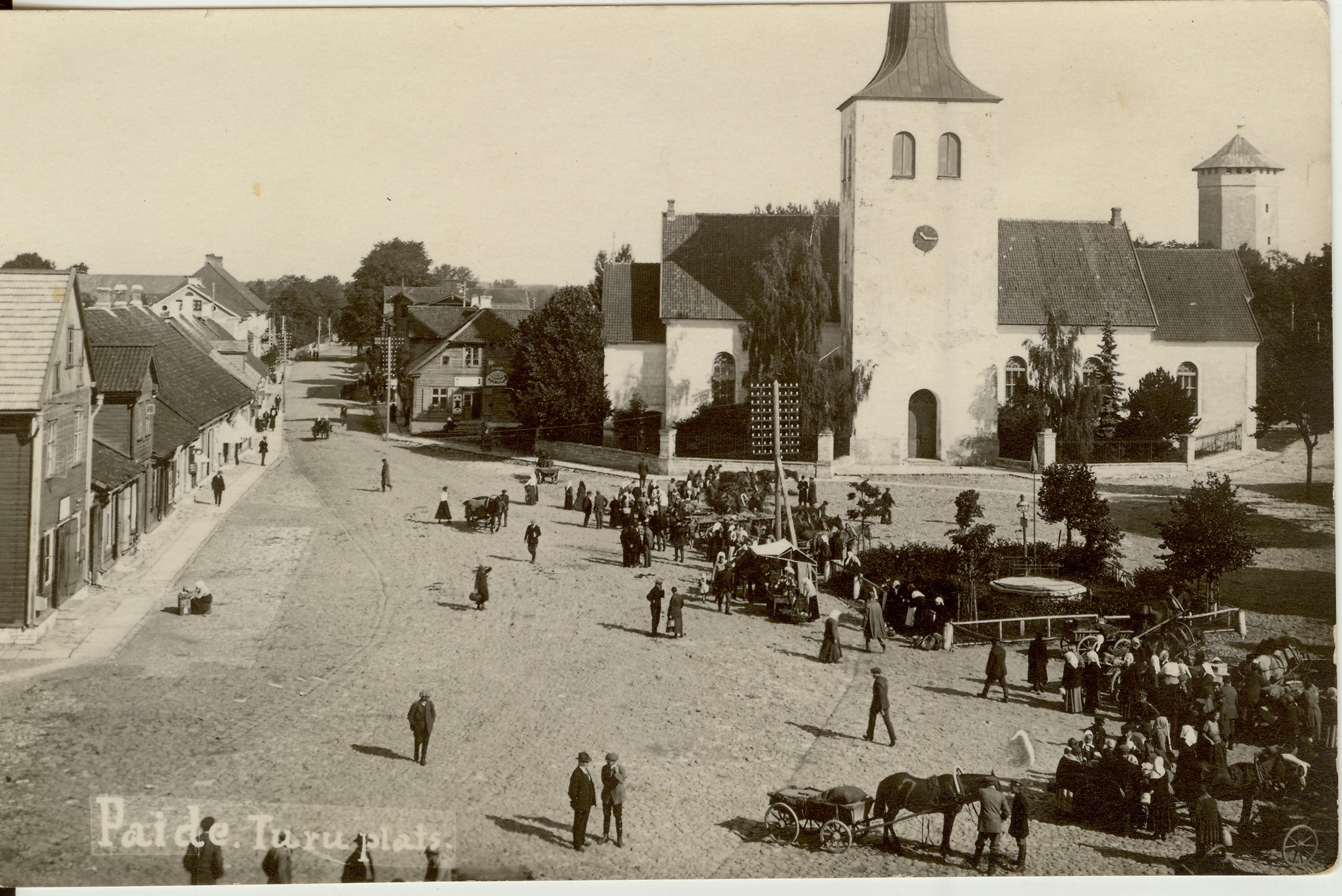 foto, Paide Turuplats 1920-30-ndatel a.