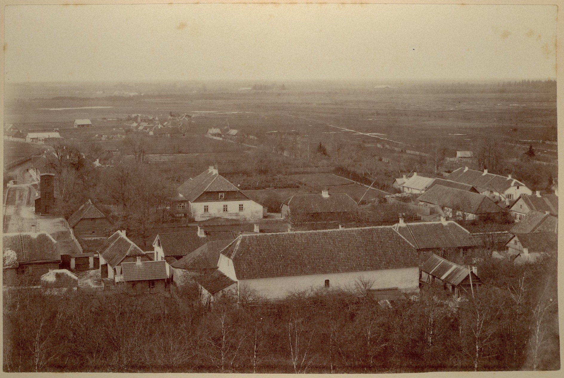 foto, Paide vaade, Tallinna ja Laia t. suunas 1899-1900.a.