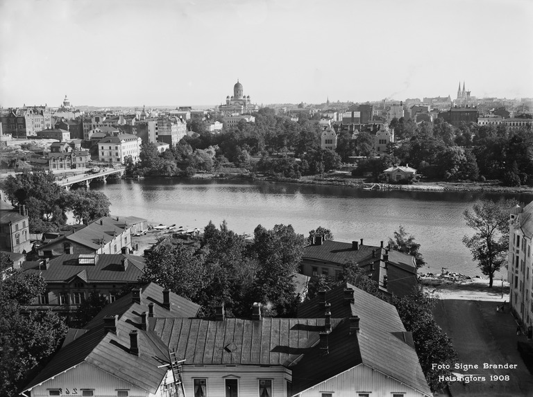 Näköala Työväentalon tornista etelään