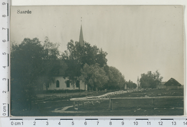 Saarde kirik ja ümbrus 1911